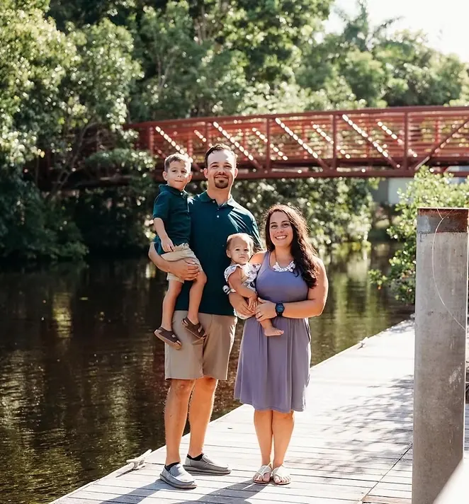 Chiropractors Dr. Dane and Dr. Carrie Cunningham of Mother Goose Chiropractic and Kids in Bonita Springs, FL.